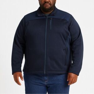 Swiss Tech jacket/coat full zip nylon black medium weight chore outdoor SZ XXL